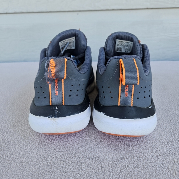 Under Armour Assert 8 Youth SZ 4Y Sneaker Grey Breathable Tie 3022100-101 - Picture 5 of 10